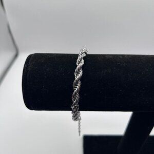 Express Large Rope Chain Bracelet in Silver